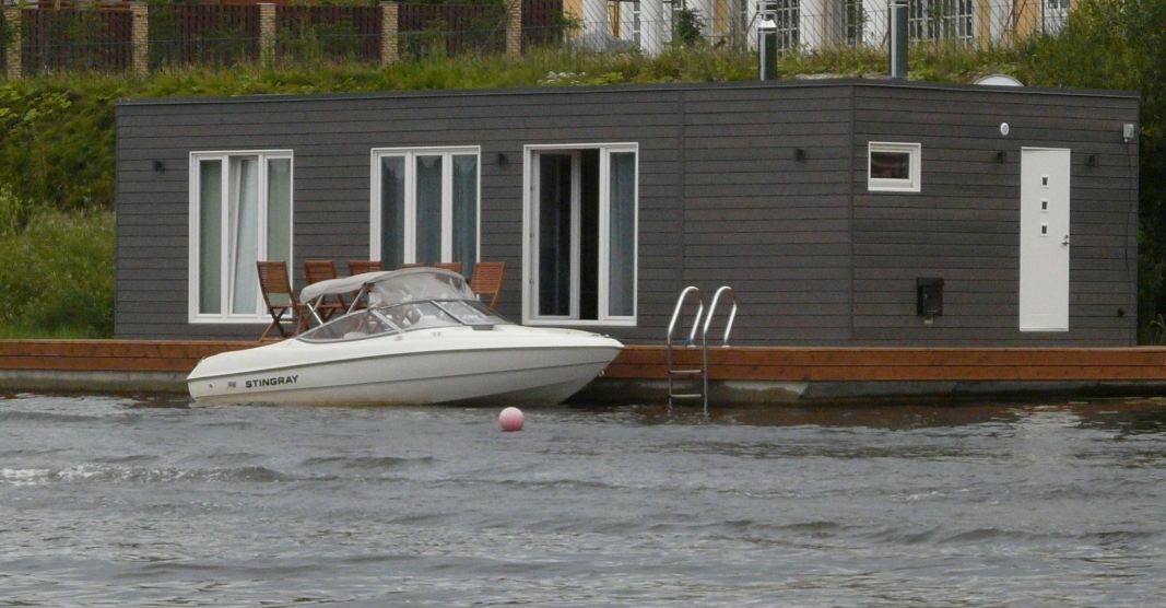 Floating homes, St.Petersburg, Russia